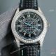 Swiss Grade Copy Patek Philippe Calatrava Stainless Steel Black Arabic Dial diamond bezel_th.jpg